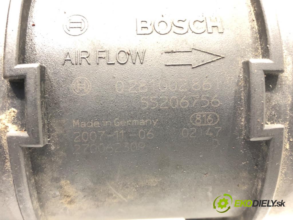 FIAT CROMA nadwozie zamknięte / kombi 2008 88 kW 1.9 MJTD (194AXB1B) 1910 váha vzduchu 55206756 (Snímač hmotnosti vzduchu)