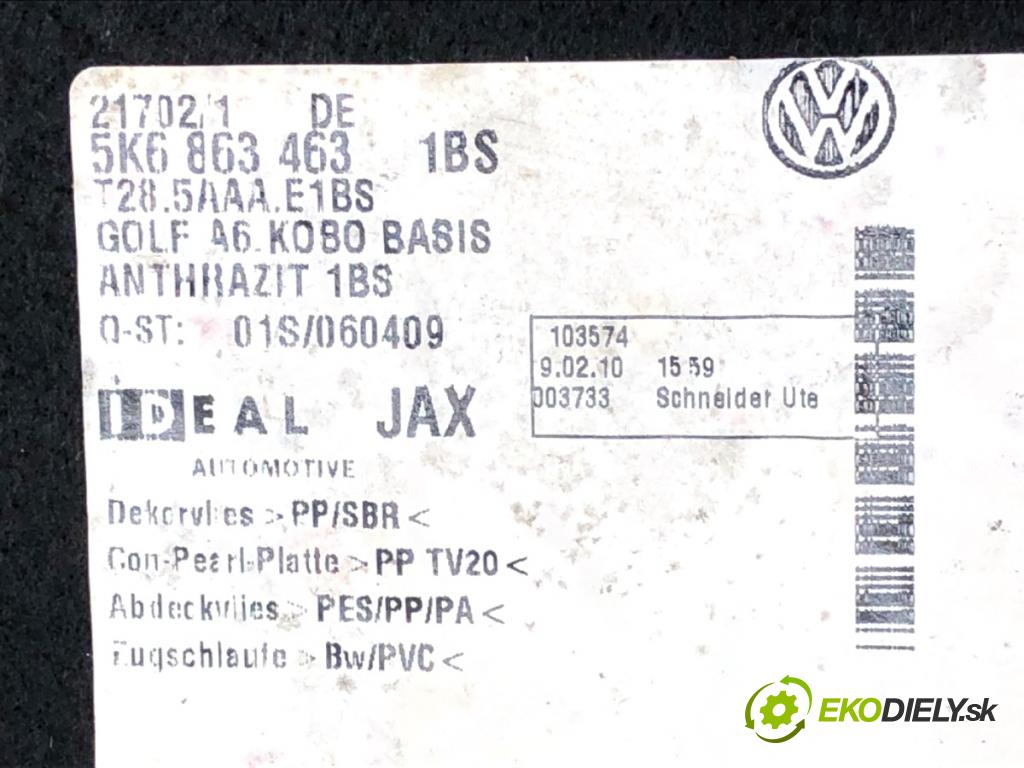 VW GOLF VI liftback 2010 77 kW 1.6 TDI 1598 KRYTINA: kufra