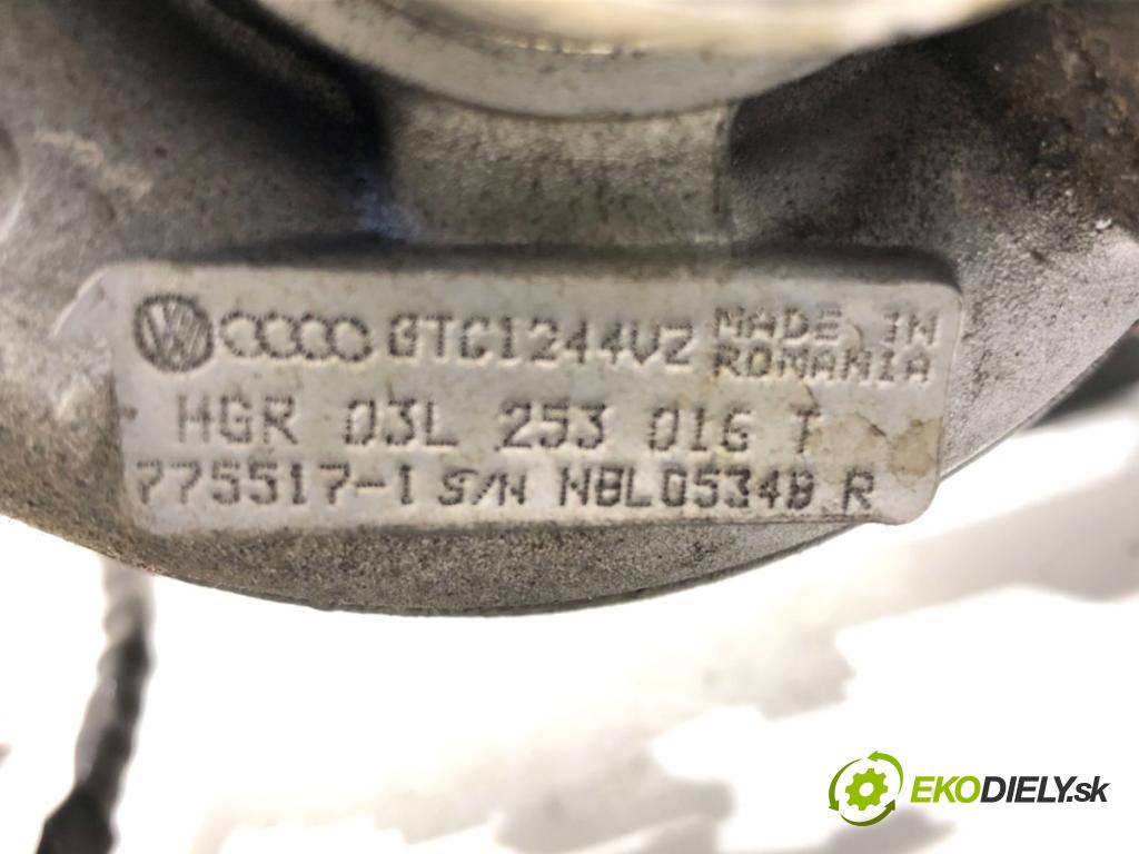 VW GOLF VI liftback 2010 77 kW 1.6 TDI 1598 Turbodúchadlo,turbo 03L253016T (Turbodúchadlo (kompletné))