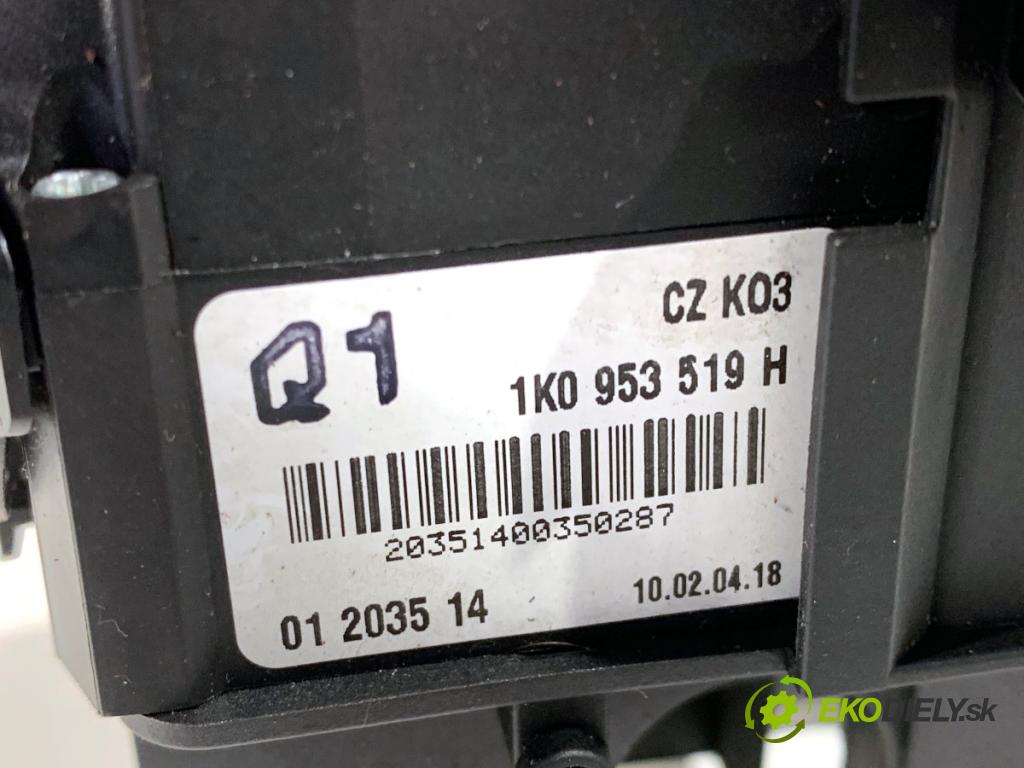 VW GOLF VI liftback 2010 77 kW 1.6 TDI 1598 Prepínač kombinovaný 1K0953503HB (Prepínacie páčky pod volantom)