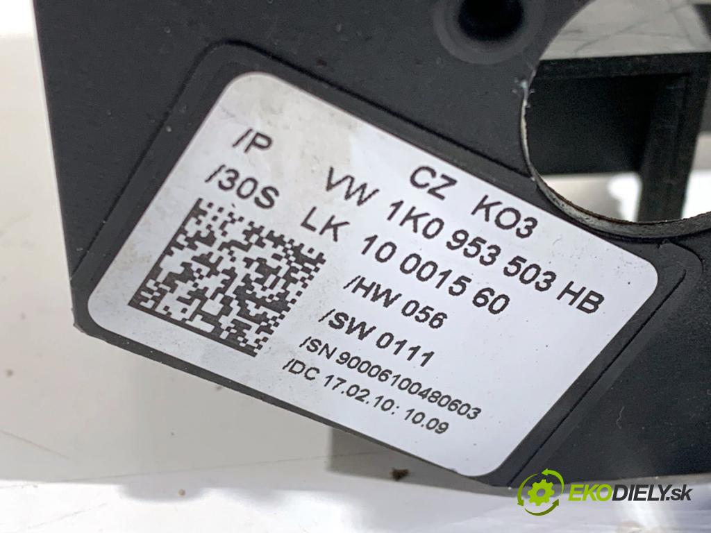 VW GOLF VI liftback 2010 77 kW 1.6 TDI 1598 Prepínač kombinovaný 1K0953503HB (Prepínacie páčky pod volantom)