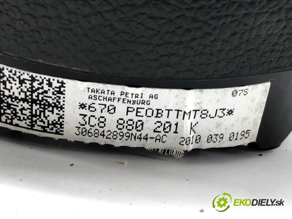VW GOLF VI liftback 2010 77 kW 1.6 TDI 1598 AirBag volantu 3C8880201K (Airbag)
