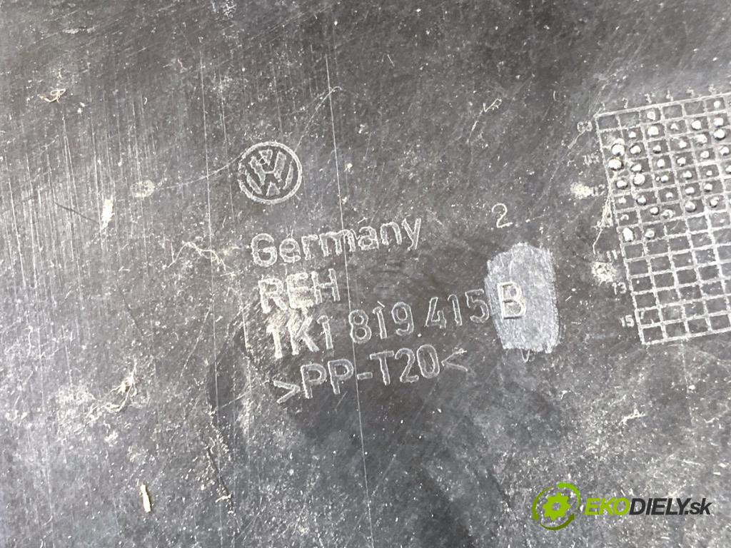 VW GOLF VI liftback 2010 77 kW 1.6 TDI 1598 Torpédo, plast pod čelné okno 1K1819415B (Torpédo (plast pod čelným sklom))