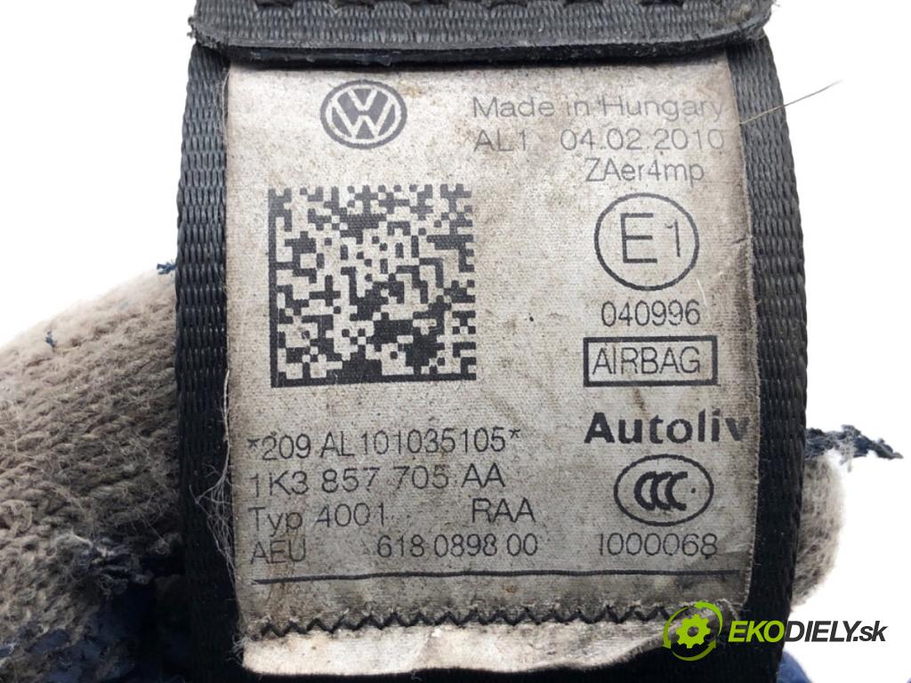 VW GOLF VI liftback 2010 77 kW 1.6 TDI 1598 Držiak BEZPEČNOSŤ ľavy predný
