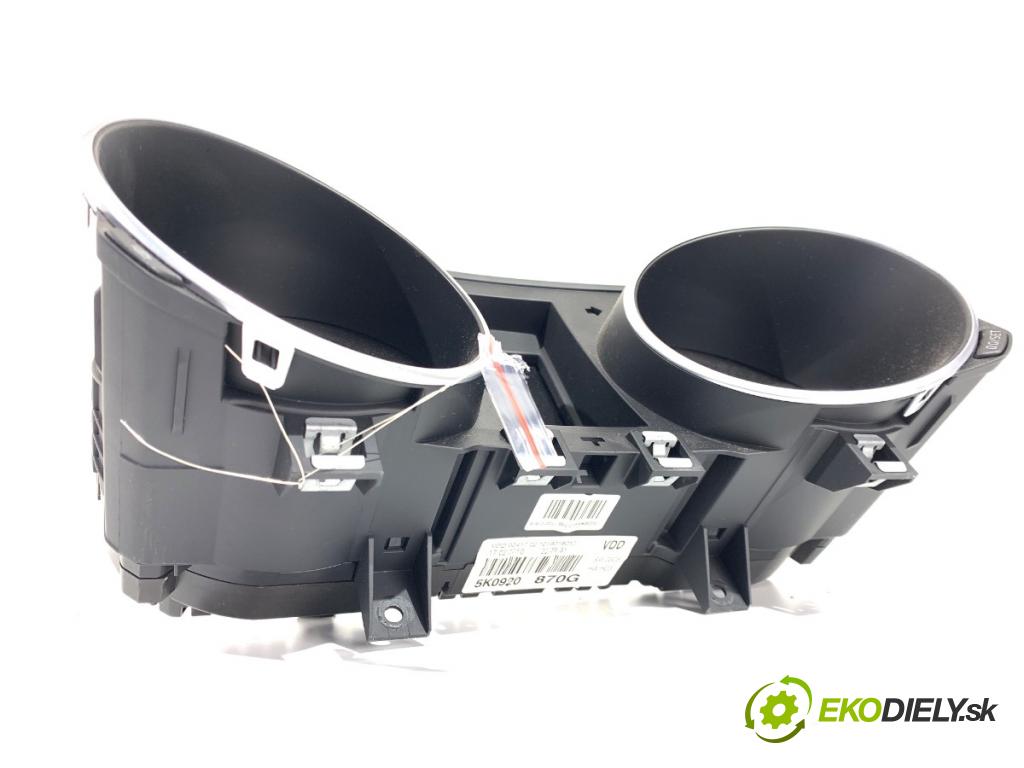 VW GOLF VI liftback 2010 77 kW 1.6 TDI 1598 Prístrojovka 5K0920870G (Prístrojová doska)