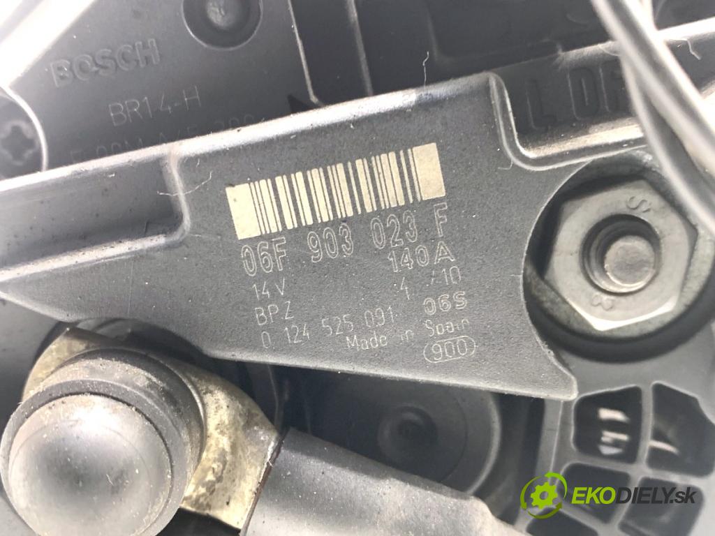 VW GOLF VI liftback 2010 77 kW 1.6 TDI 1598 Alternátor 06F903023F (Alternátor)