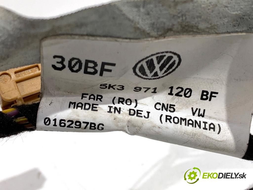 VW GOLF VI liftback 2010 77 kW 1.6 TDI 1598 Káblovačka Dvere predný ľavy 5K3971120BF