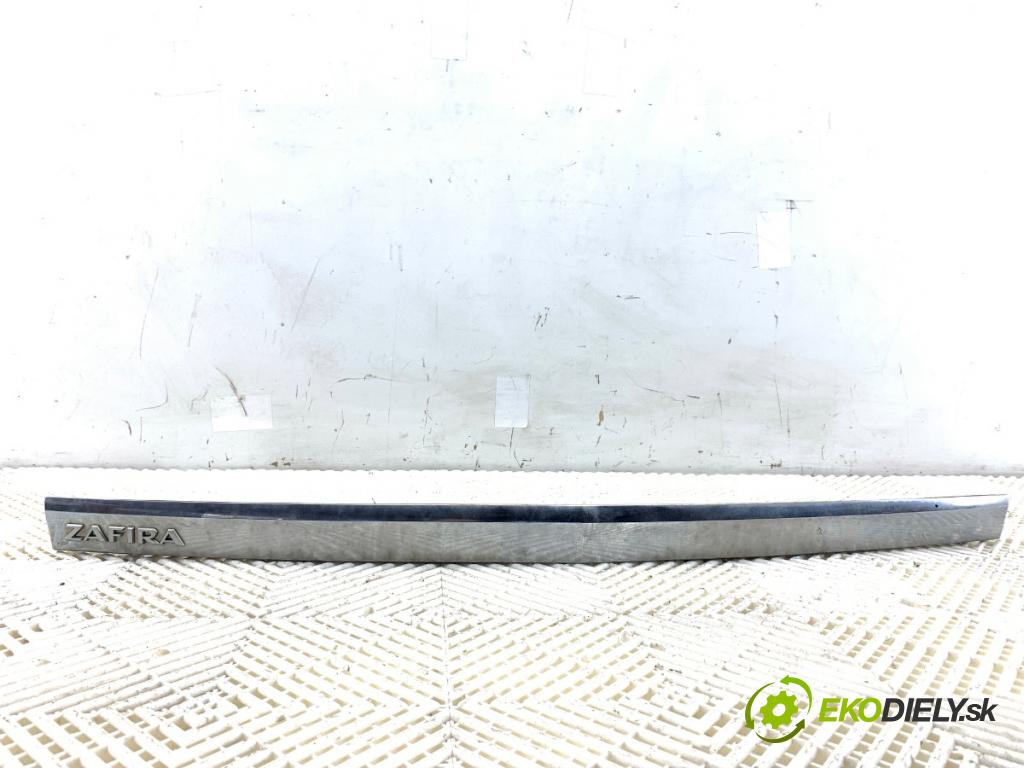 OPEL ZAFIRA B nadwozie wielkoprzestrzenne (MPV) 2005 77 kW 1.6 (M75) 1598 Lišta Kľučka dverí zad 13137862
