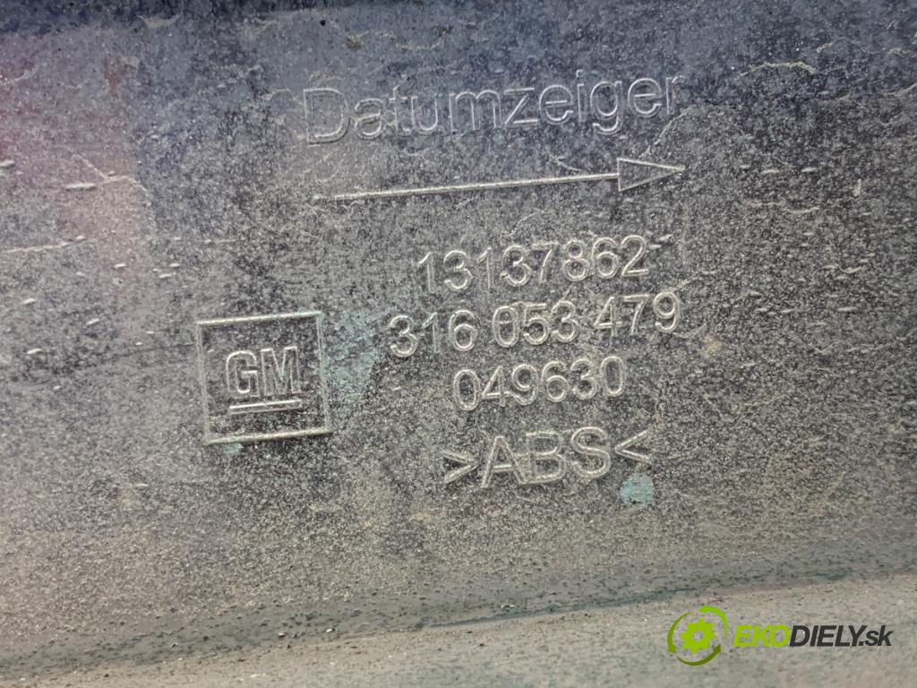 OPEL ZAFIRA B nadwozie wielkoprzestrzenne (MPV) 2005 77 kW 1.6 (M75) 1598 Lišta Kľučka dverí zad 13137862