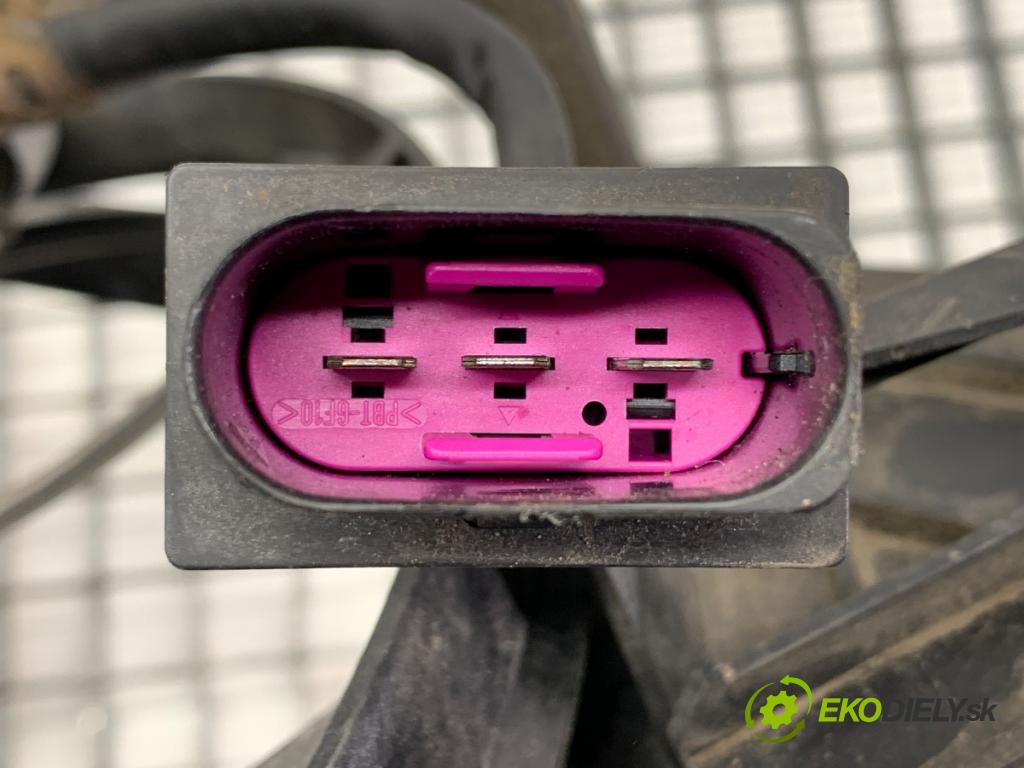 SKODA FABIA II liftback 2009 51 kW 1.2 LPG 1198 Ventilátor chladiča 6Q0121207 (Ventilátor)