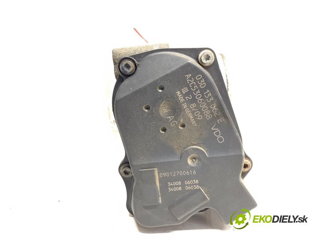 SKODA FABIA II liftback 2009 51 kW 1.2 LPG 1198 Škrtiaca klapka 03D133062E (Škrtiaca klapka)