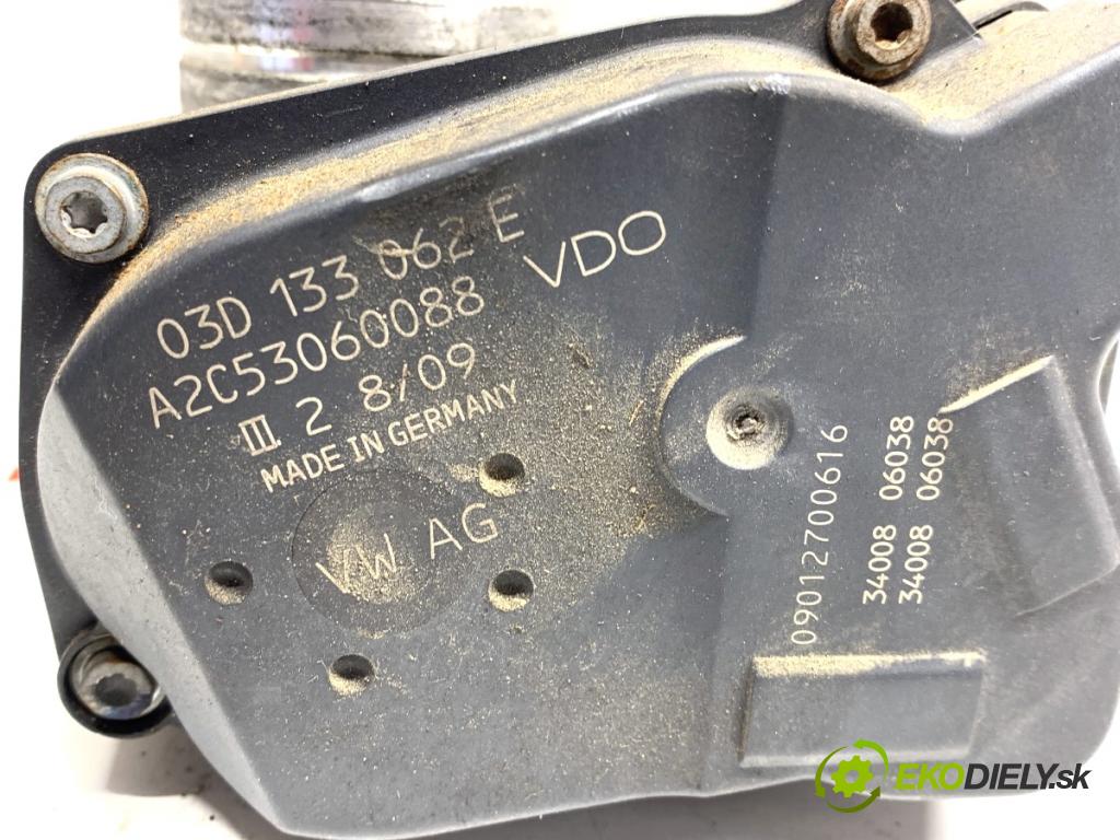 SKODA FABIA II liftback 2009 51 kW 1.2 LPG 1198 Škrtiaca klapka 03D133062E (Škrtiaca klapka)