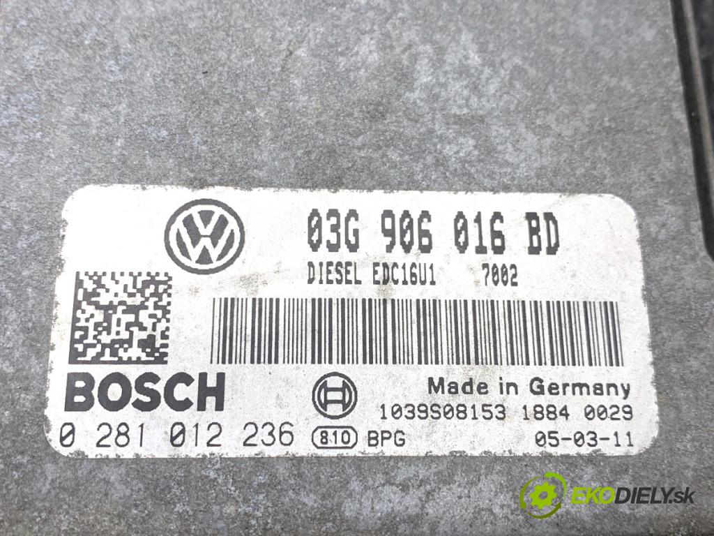 SKODA OCTAVIA II Kombi 2005 77 kW 1.9 TDI 4x4 1896 řídící jednotka motora 03G906016BD (Řídicí jednotka)