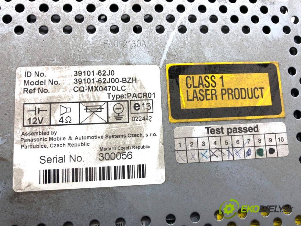 SUZUKI SWIFT III liftback 2006 51 kW 1.3 DDiS (RS 413D) 1248 RADIO 39101-62J0 (Audio zariadenie)