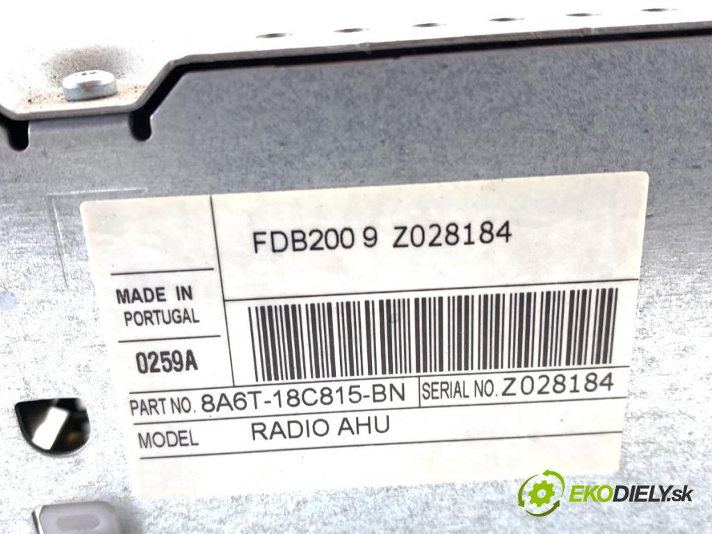 FORD FIESTA MK7 liftback 2009 60 kW 1.25 1242 RADIO 8A6T-18C815-BN (Audio zariadenie)