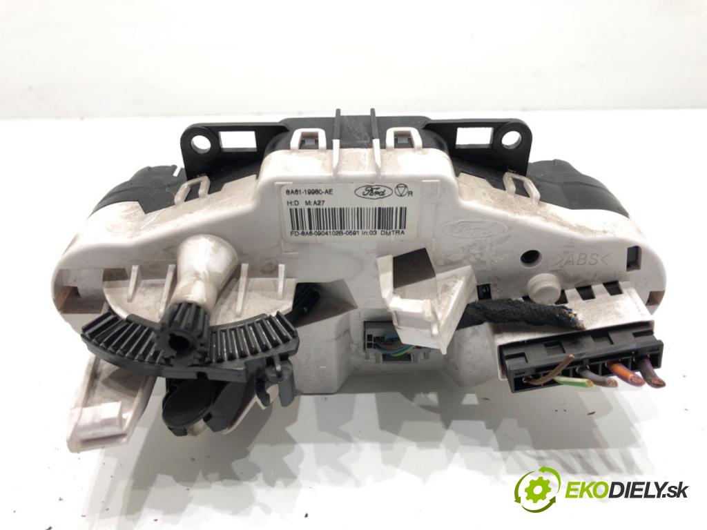 FORD FIESTA MK7 liftback 2009 60 kW 1.25 1242 Panel ovládaní topení 8A61-19980-AE (Páčky pod volantem)