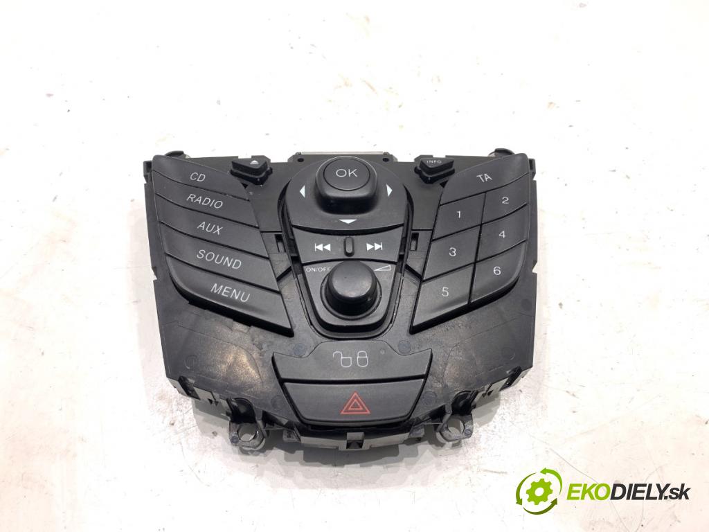 FORD FIESTA MK7 liftback 2009 60 kW 1.25 1242 Panel ovládania radia 8A6T18K811AD (Prepínacie páčky pod volantom)