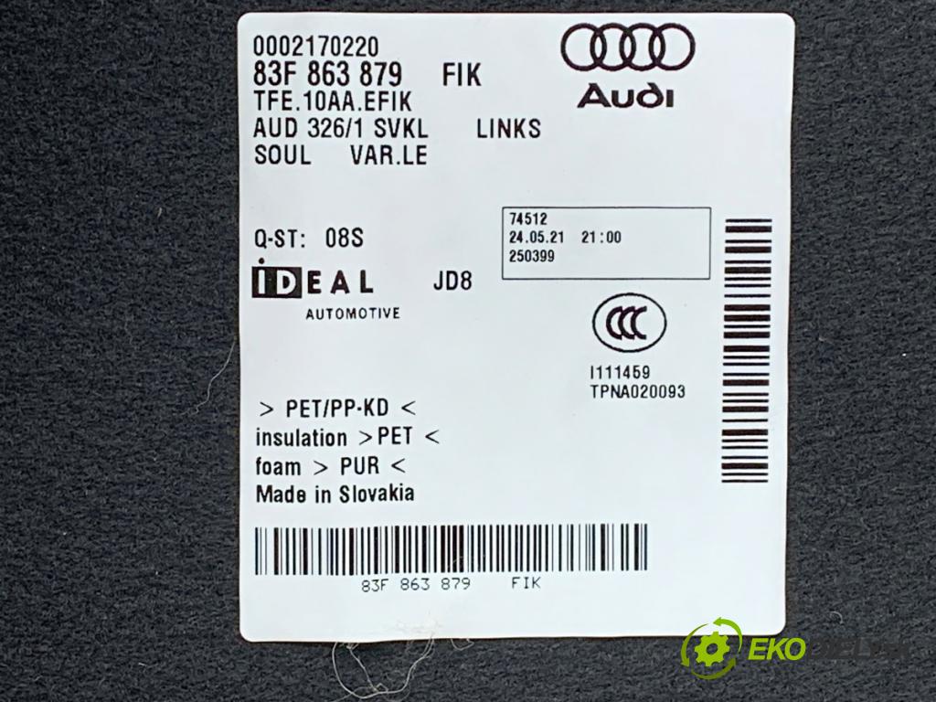 AUDI Q3 II SUV 2021 110 kW 35 TFSI Mild Hybrid 1498 čalúnenie kufra ľavy 83F863879