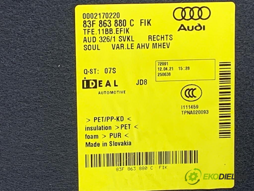 AUDI Q3 II SUV 2021 110 kW 35 TFSI Mild Hybrid 1498 čalúnenie kufra pravy 83F863880C