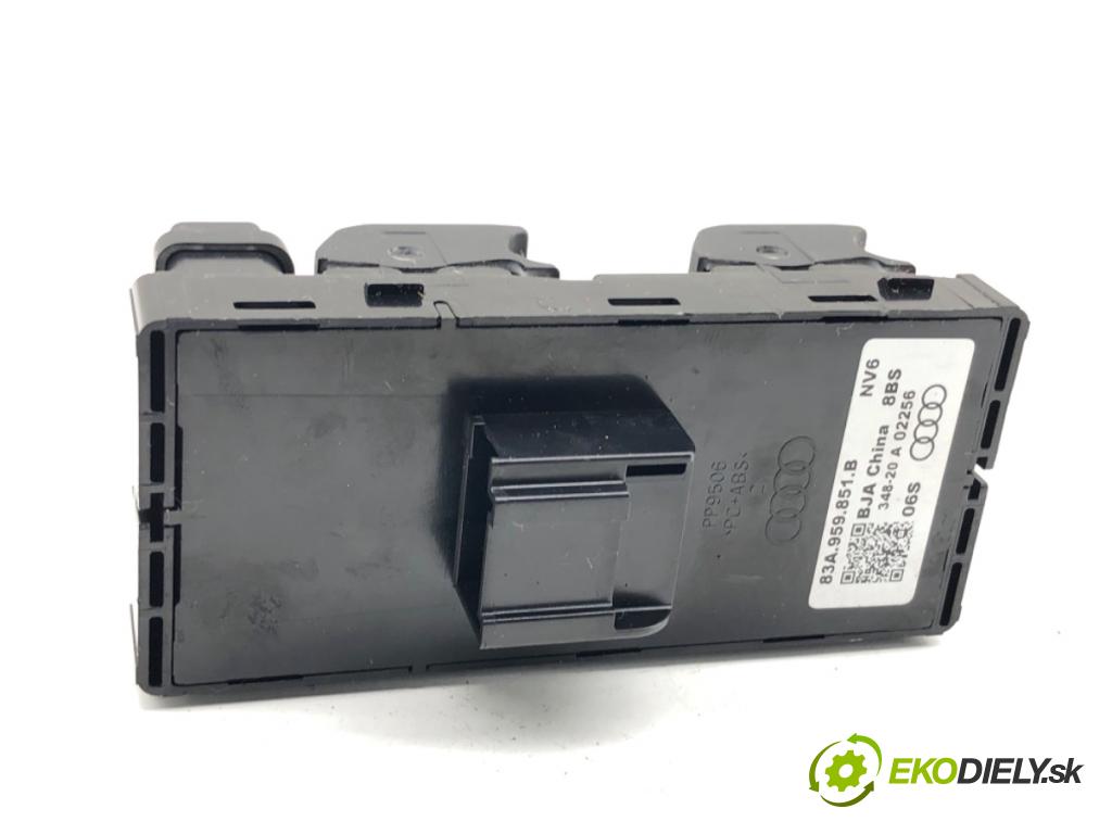 AUDI Q3 II SUV 2021 110 kW 35 TFSI Mild Hybrid 1498 Prepínač okien 83A959851B (Prepínacie páčky pod volantom)