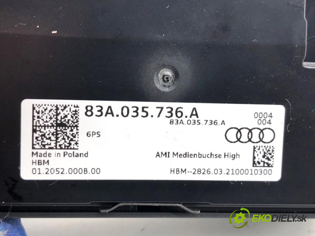 AUDI Q3 II SUV 2021 110 kW 35 TFSI Mild Hybrid 1498 HNÍZDO: USB 83A035736A