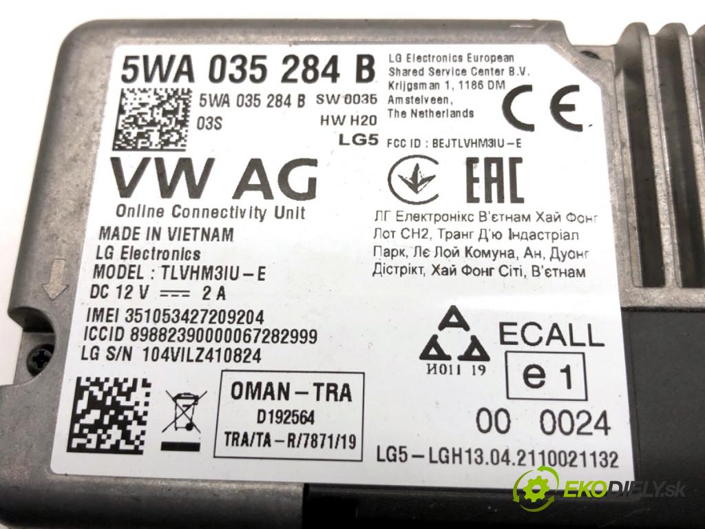 AUDI Q3 II SUV 2021 110 kW 35 TFSI Mild Hybrid 1498 Modul Riadiaca jednotka ONLINE: 5WA035284B
