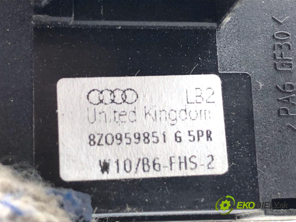 AUDI A4 B6 sedan 2004 96 kW 1.9 TDI 1896 Prepínač okien 8Z0959851 (Prepínacie páčky pod volantom)