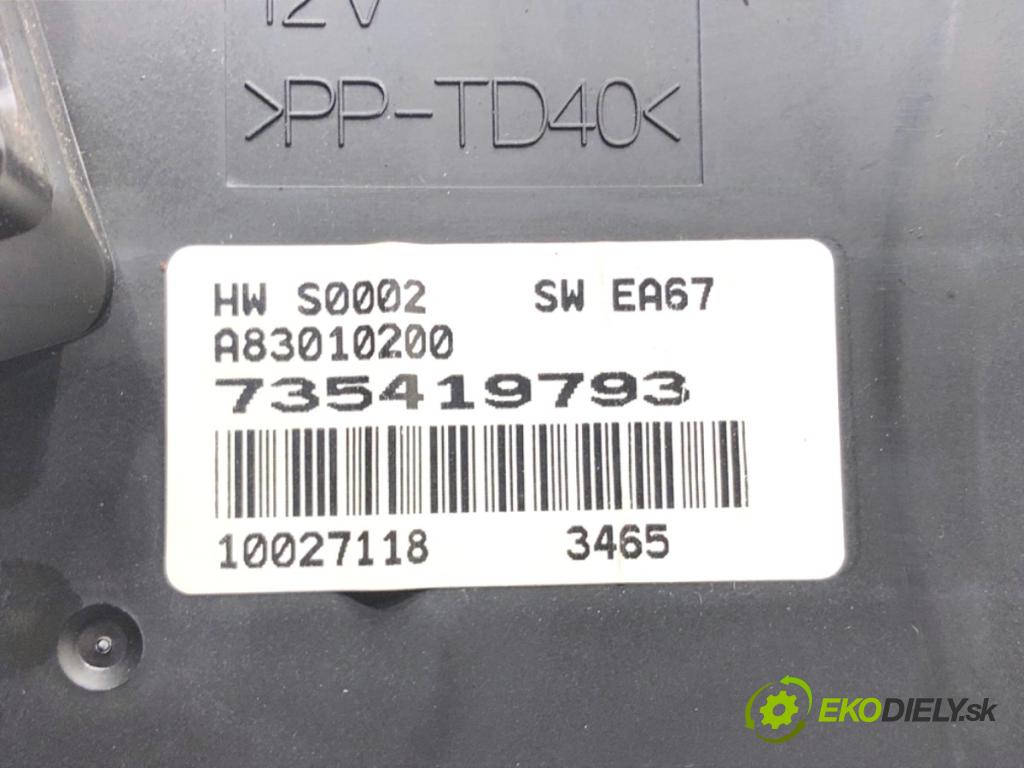 FIAT GRANDE PUNTO liftback 2006 57 kW 1.4 (199AXB11, 199AXB1A, 199BXB1A, 199AXL1A) 1368 Panel ovládaní topení 735419793 (Páčky pod volantem)