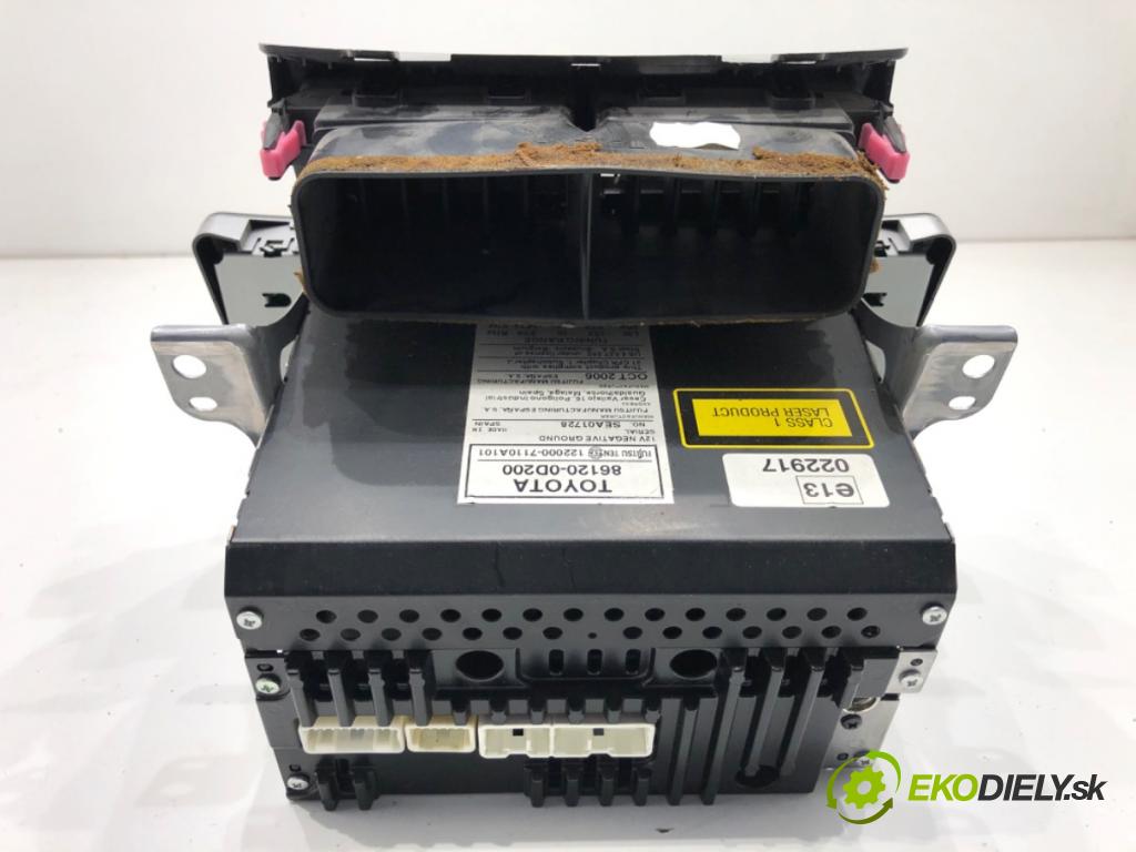 TOYOTA YARIS II liftback 2006 64 kW 1.3 VVT-i (SCP90_) 1298 RADIO 86120-0D200 (Audio zariadenie)