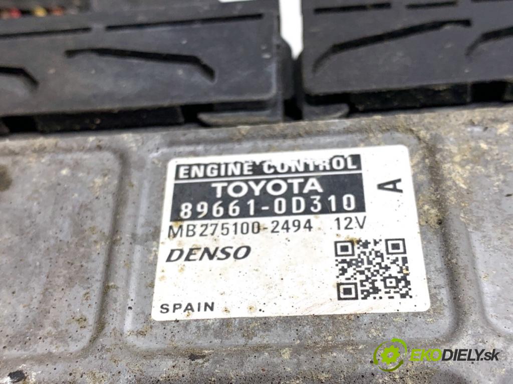 TOYOTA YARIS II liftback 2006 64 kW 1.3 VVT-i (SCP90_) 1298 riadiaca jednotka Motor 89661-0D310 (Riadiaca jednotka)