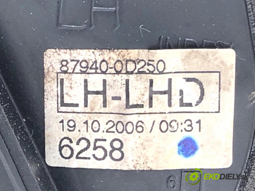 TOYOTA YARIS II liftback 2006 64 kW 1.3 VVT-i (SCP90_) 1298 Spätné zrkadlo ľavy