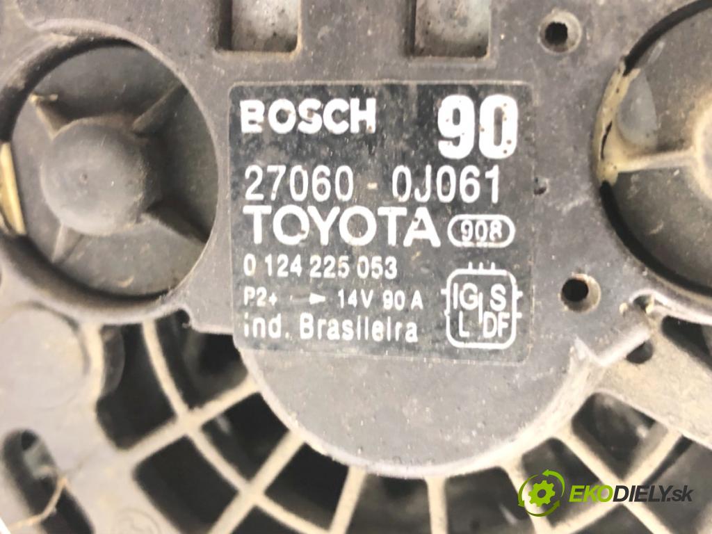 TOYOTA YARIS II liftback 2006 64 kW 1.3 VVT-i (SCP90_) 1298 Alternátor 27060-0J061 (Alternátor)