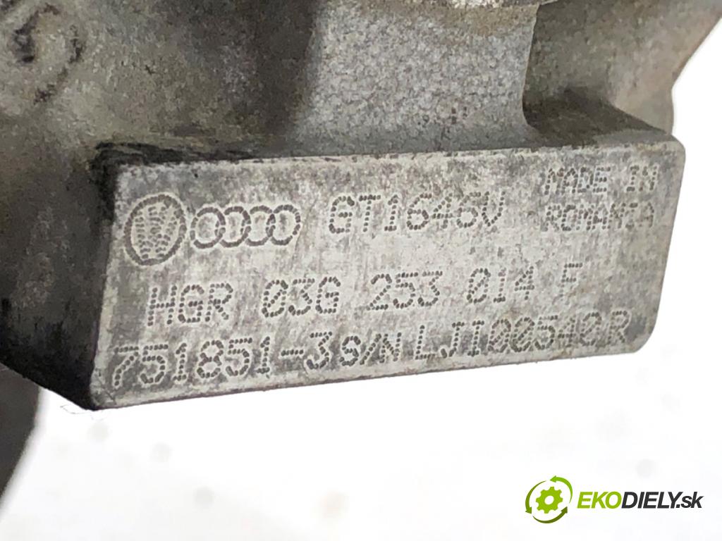 SEAT LEON II liftback 2005 77 kW 1.9 TDI 1896 turbo 03G253014F (Kompletní turbodmychadlo)