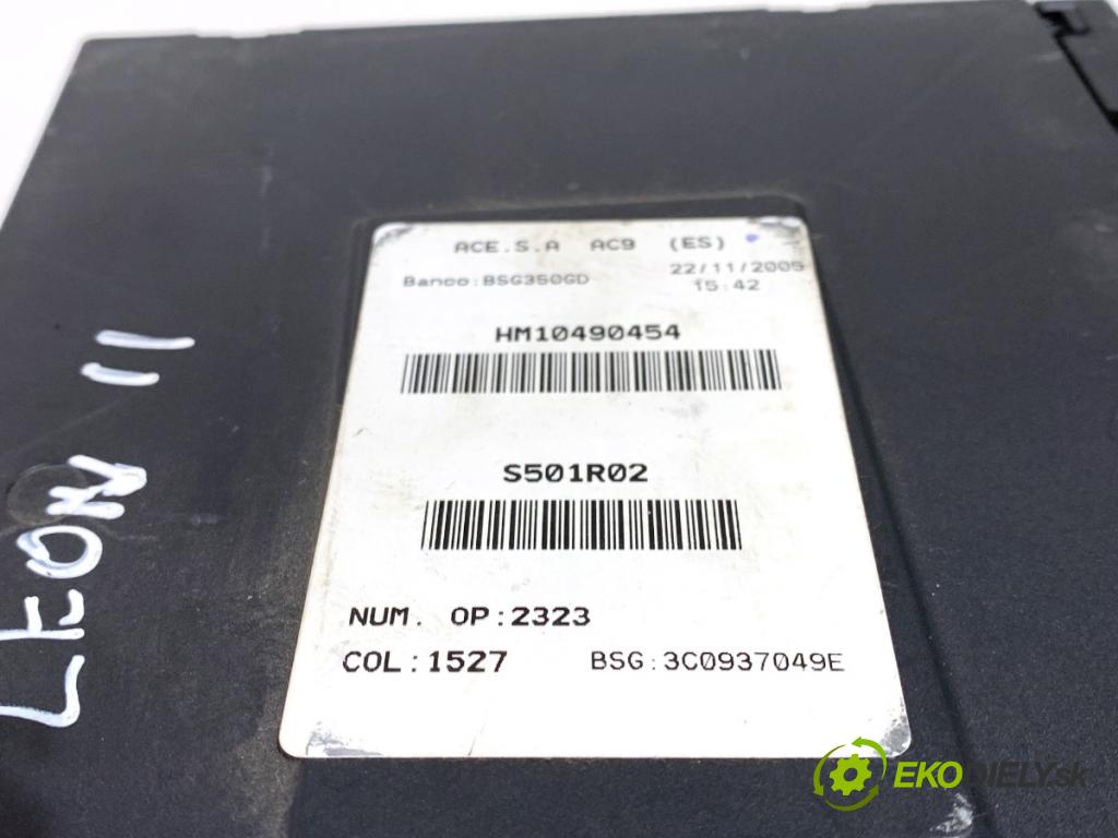 SEAT LEON II liftback 2005 77 kW 1.9 TDI 1896 Modul BORDNETZ 3C0937049E (Riadiaca jednotka ostatné)