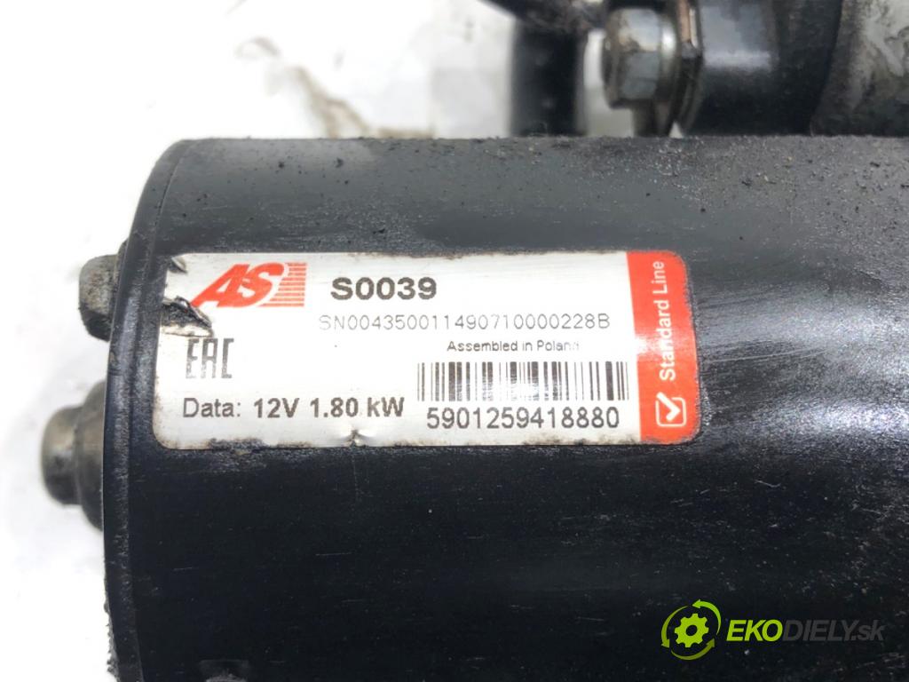 AUDI A4 B6 sedan 2002 74 kW 1.9 TDI 1896 startér  (Startér)