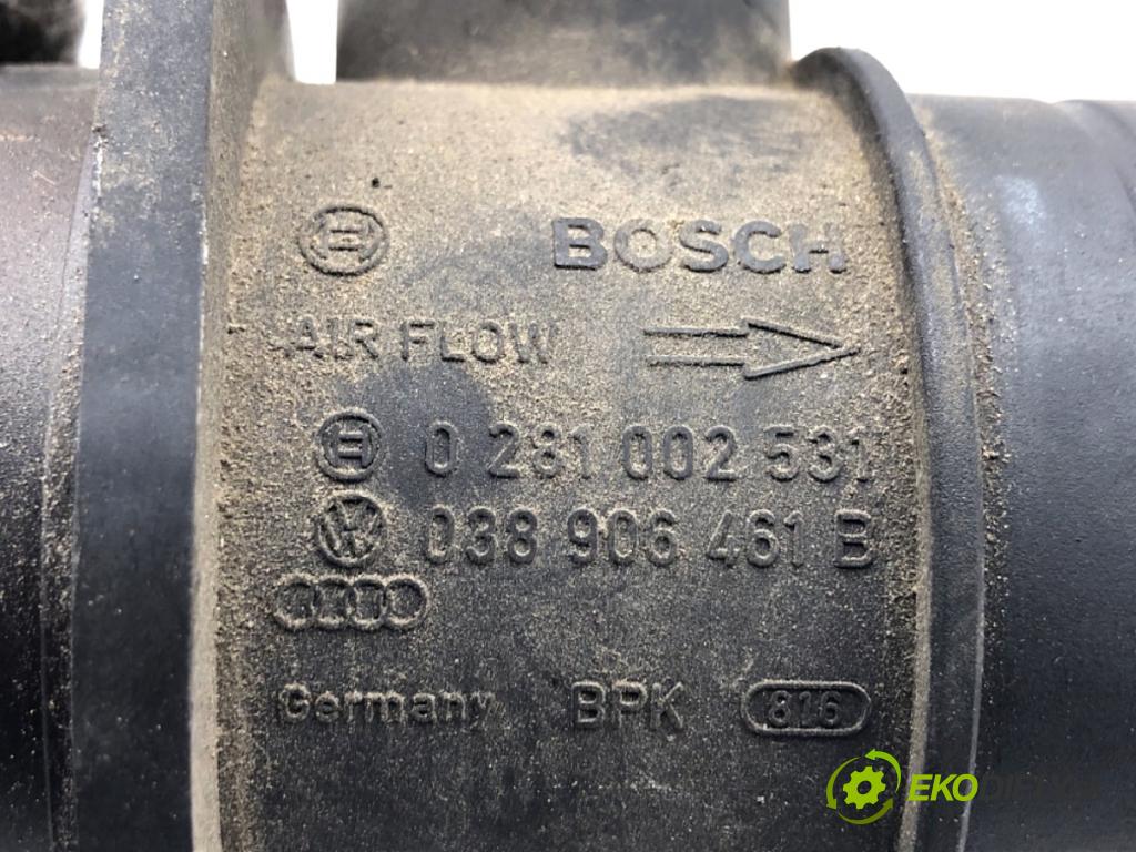 AUDI A4 B6 sedan 2002 74 kW 1.9 TDI 1896 Váha vzduchu 038906461B 0281002531 (Váha vzduchu)