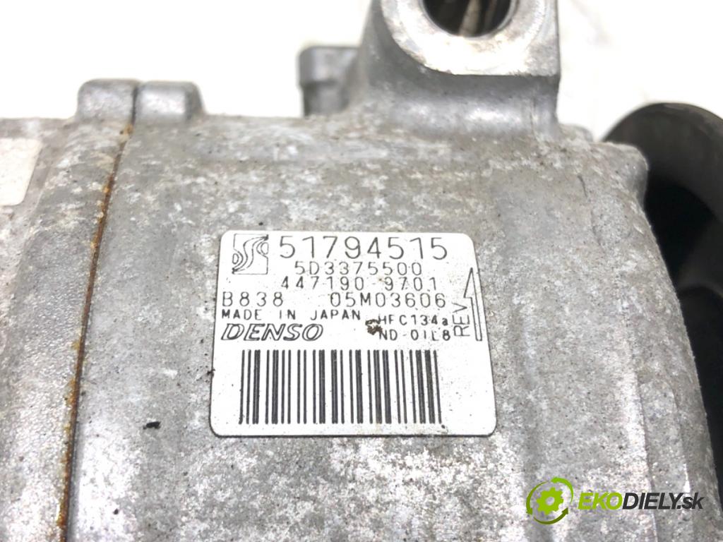 FIAT BRAVO II liftback 2010 103 kW 1.4 16V (198AXS1B) 1368 Kompresor klimatizácie 51794515 (Kompresor klimatizácie)