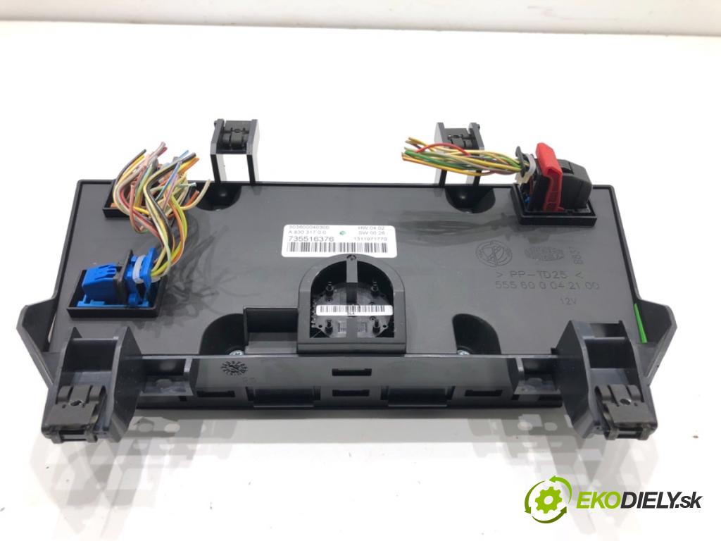 FIAT BRAVO II liftback 2010 103 kW 1.4 16V (198AXS1B) 1368 Panel ovládania kúrenia 735516376 (Prepínacie páčky pod volantom)