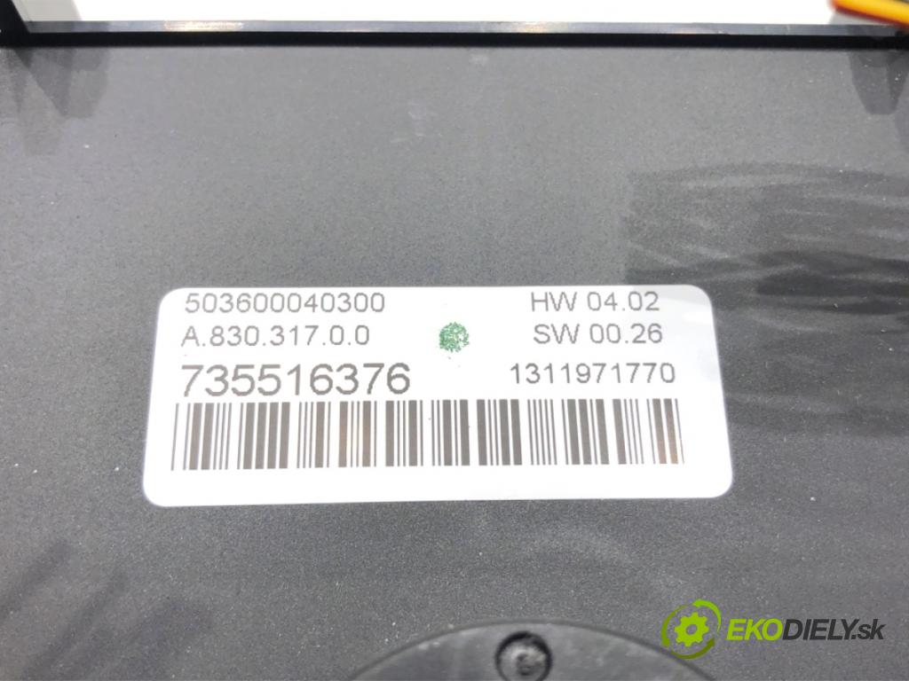 FIAT BRAVO II liftback 2010 103 kW 1.4 16V (198AXS1B) 1368 Panel ovládania kúrenia 735516376 (Prepínacie páčky pod volantom)