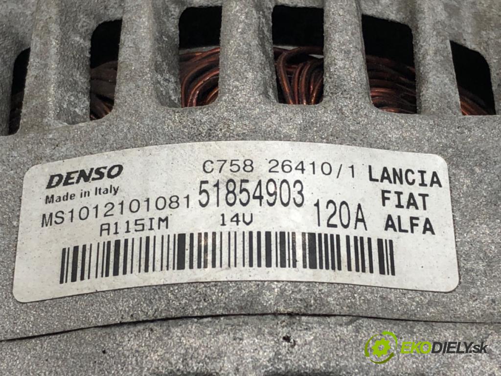 FIAT BRAVO II liftback 2010 103 kW 1.4 16V (198AXS1B) 1368 Alternátor 51854903 (Alternátor)