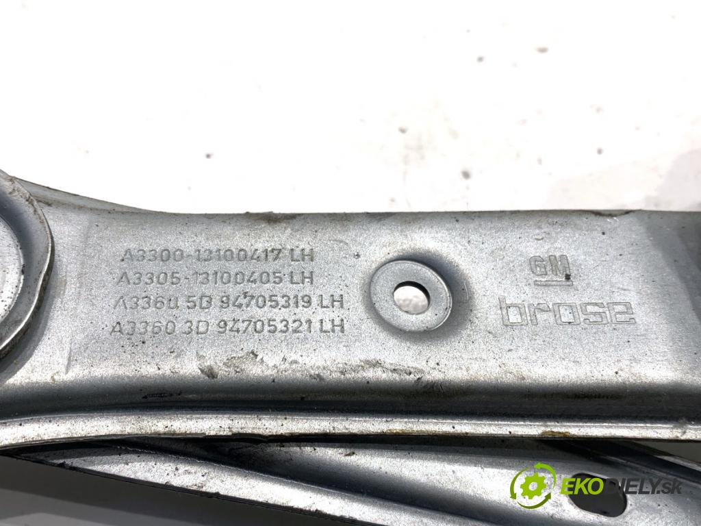 OPEL ASTRA H Kombi 2010 59 kW 1.7 CDTI (L35) 1686 Mechanizmus okna ľavy predný 13101480