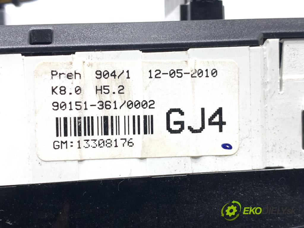 OPEL ASTRA H Kombi 2010 59 kW 1.7 CDTI (L35) 1686 Panel ovládaní topení 13308176 (Páčky pod volantem)