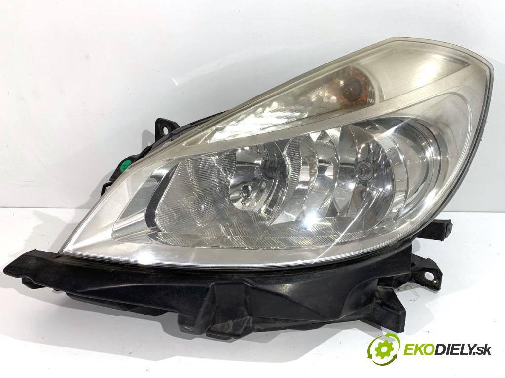 RENAULT CLIO III liftback 2007 55 kW 1.2 16V (BR02, BR0J, BR11, CR02, CR0J, CR11) 1149 Svetlomet ľavy predný 8200865321