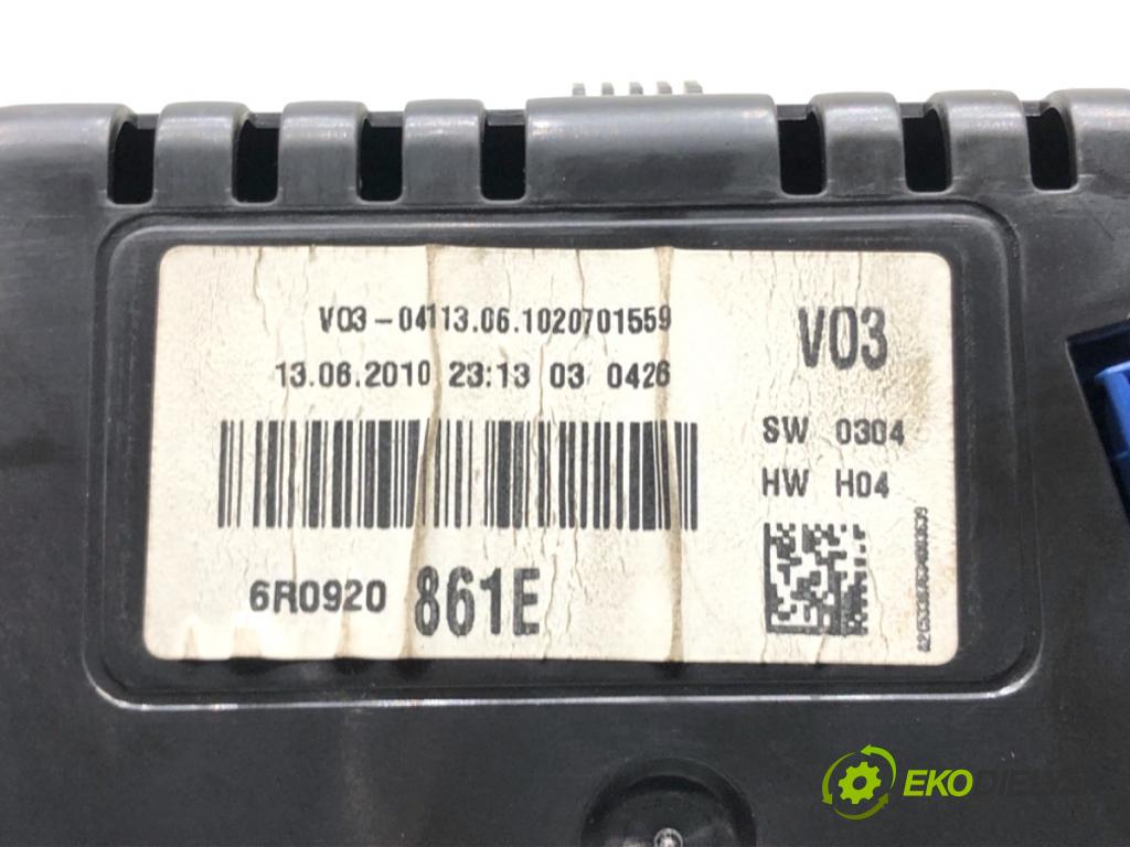 VW POLO V liftback 2010 55 kW 1.2 TDI 1199 Prístrojovka 6R0920861E (Prístrojová doska)