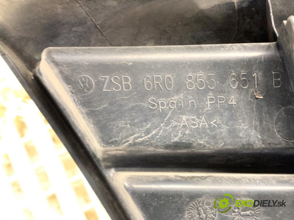 VW POLO V liftback 2010 55 kW 1.2 TDI 1199 mřížka maska 6R0853651B (Přední mřížka (maska chladiče))