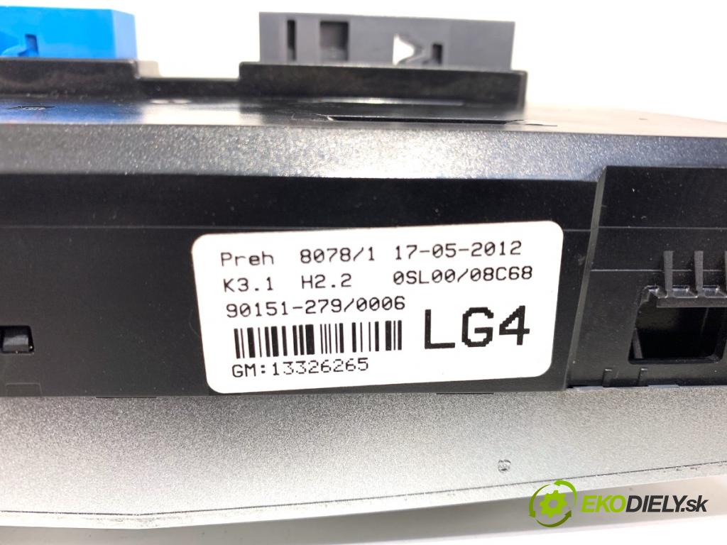 OPEL CORSA D liftback 2012 74 kW 1.4 (L08, L68) 1398 Panel ovládania kúrenia 13326265 (Prepínacie páčky pod volantom)