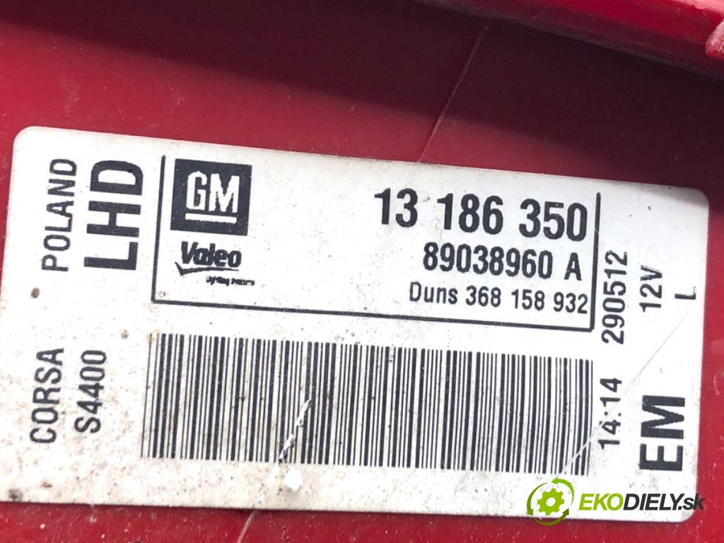 OPEL CORSA D liftback 2012 74 kW 1.4 (L08, L68) 1398 Svetlo ľavy zad 13186350
