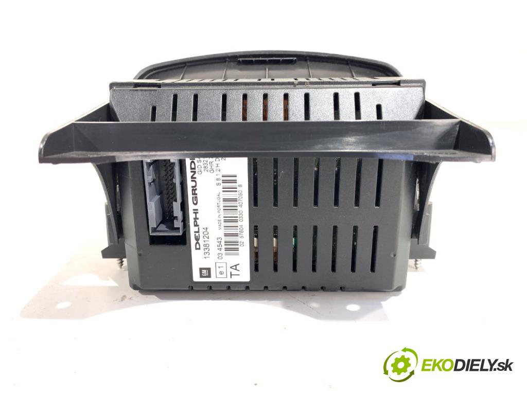 OPEL CORSA D liftback 2012 74 kW 1.4 (L08, L68) 1398 Displej 13381204 (Přístrojová deska)