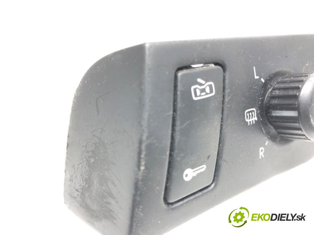 VW TOURAN nadwozie wielkoprzestrzenne (MPV) 2005 110 kW 2.0 FSI 1984 Prepínač nastavenia spätných zrkadiel 1T1959552 (Prepínacie páčky pod volantom)