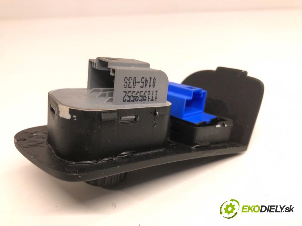 VW TOURAN nadwozie wielkoprzestrzenne (MPV) 2005 110 kW 2.0 FSI 1984 Prepínač nastavenia spätných zrkadiel 1T1959552 (Prepínacie páčky pod volantom)